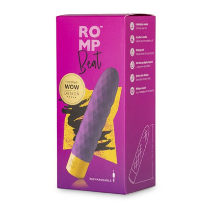 Romp - Beat Rechargeable Silicone Ribbed Classic Vibrator