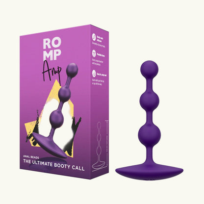 Romp - Amp Silicone Anal Beads (Purple)