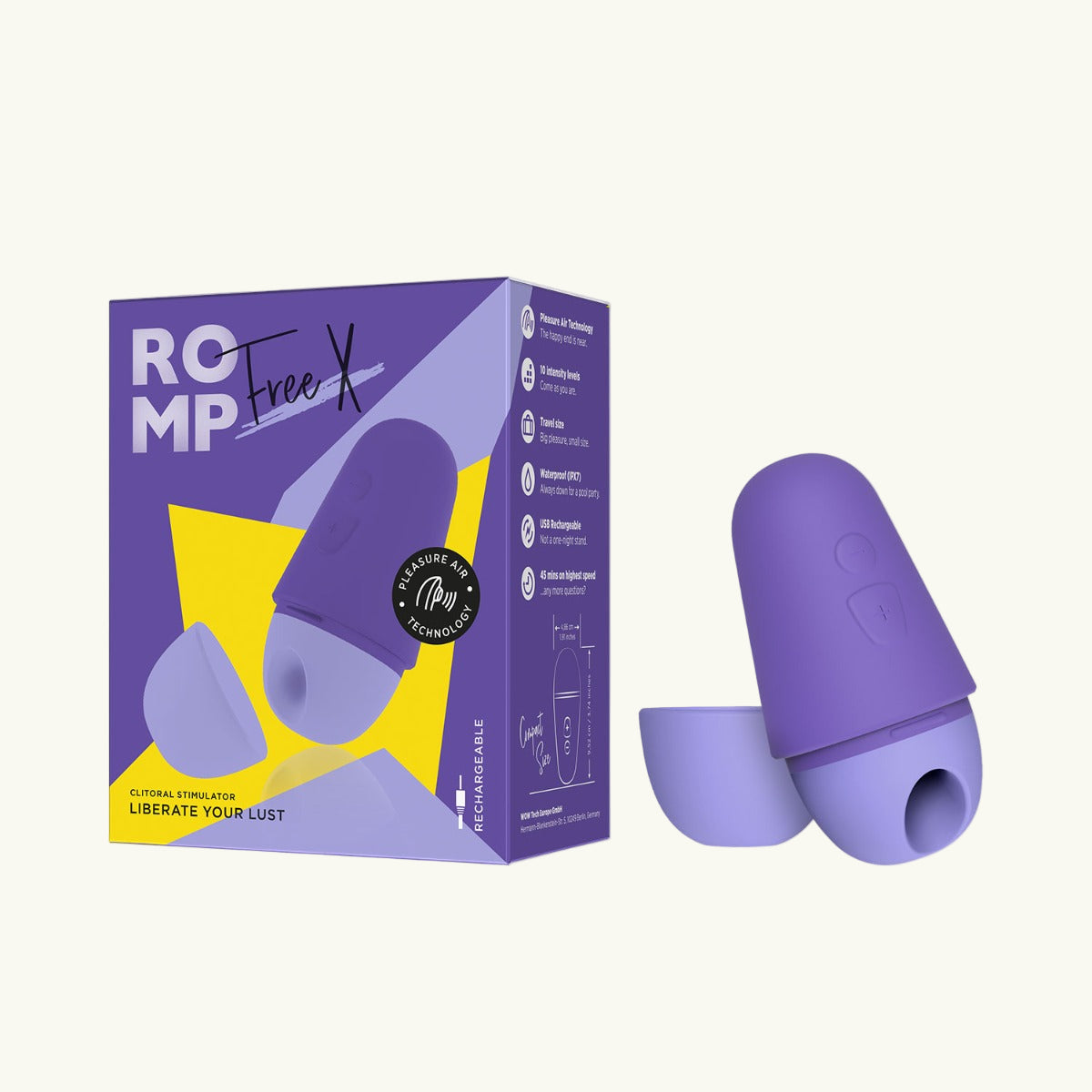 ROMP - Free X Rechargeable Clitoral Stimulator Liberate Your Lust