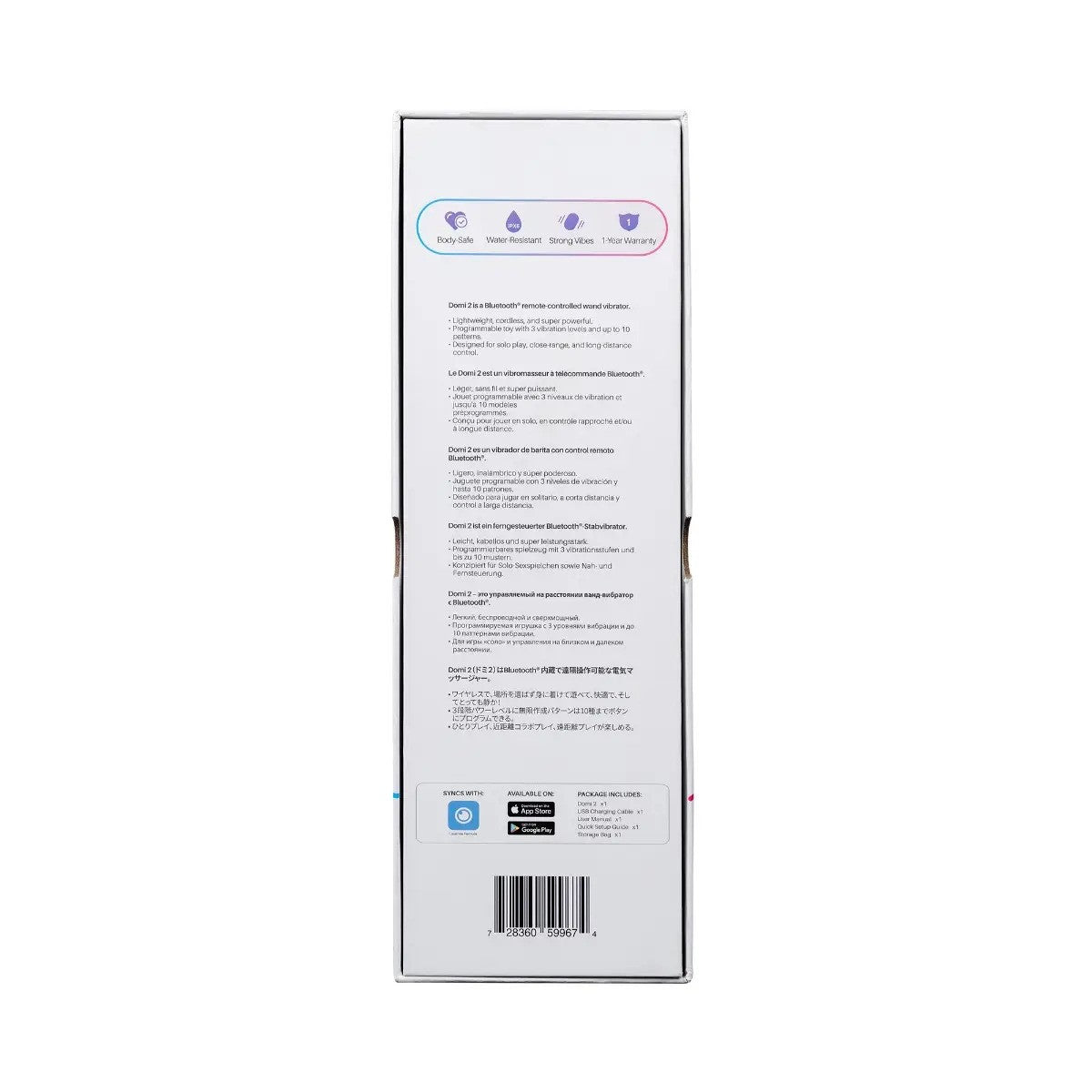 Lovense - Domi Wand 2 App-Controlled Super Powerful Vibrator